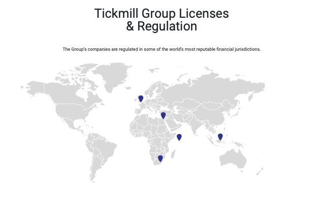 Tickmill Group Licences